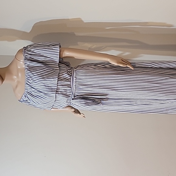 Maurices Maxi Striped Dress on or off shoulder - Picture 10 of 17